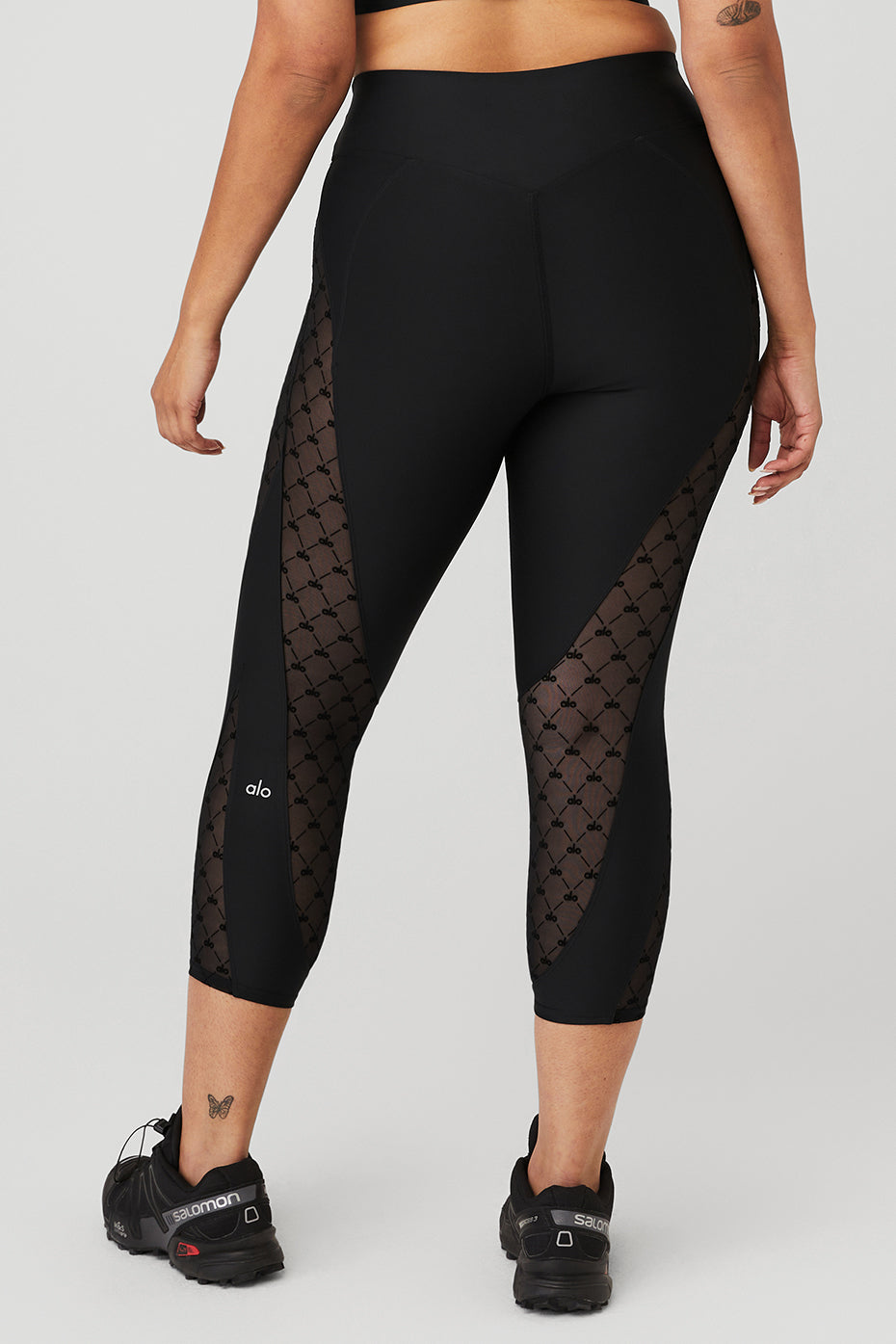 Airlift Mesh High-Waist Celeste Capri
