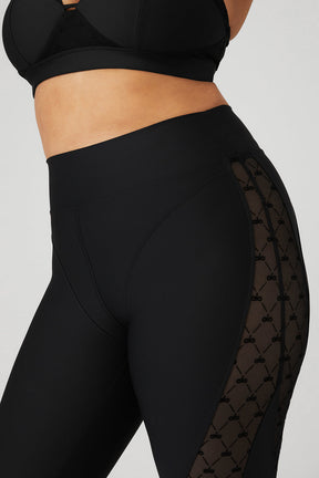 Airlift Mesh High-Waist Celeste Capri