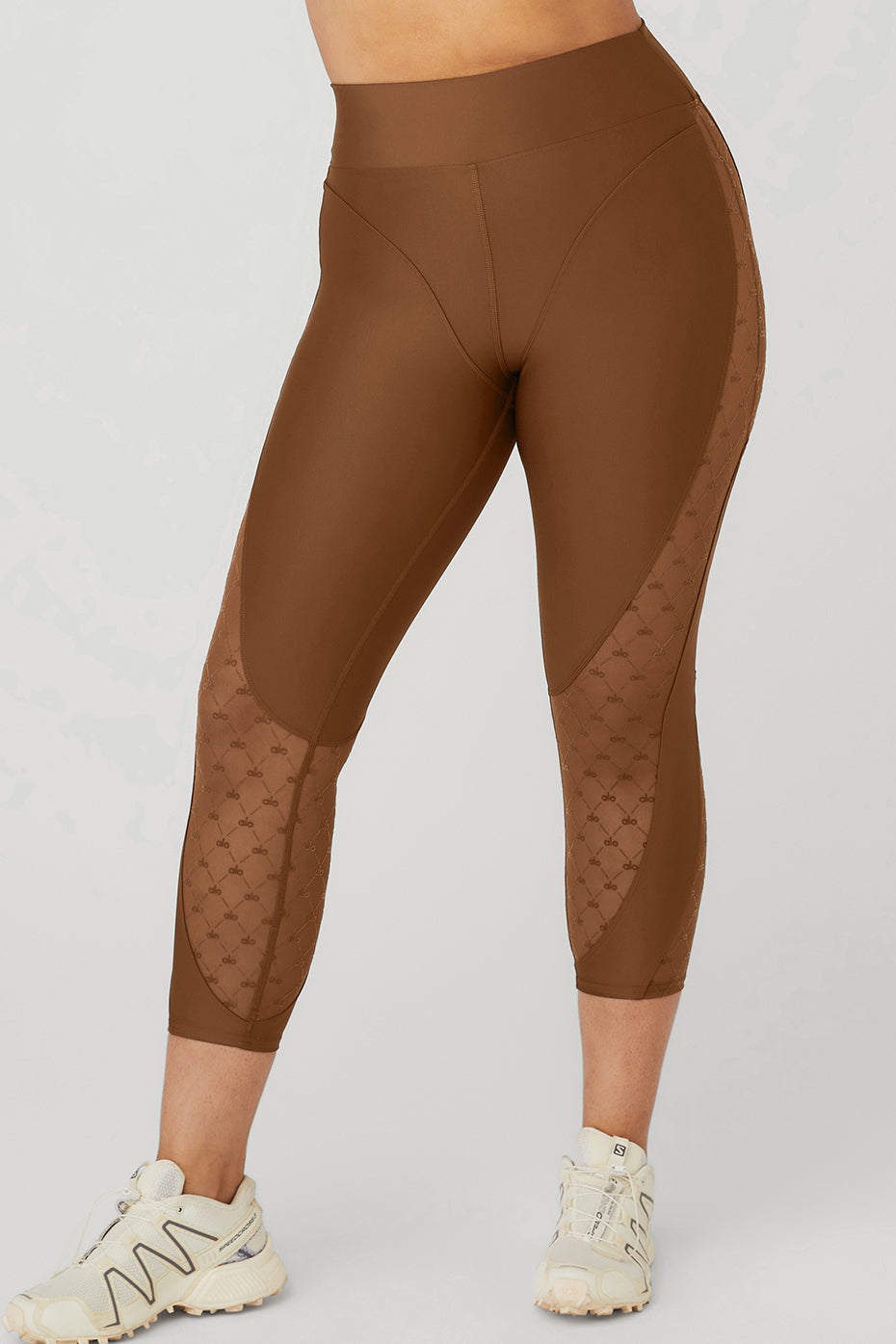 Airlift Mesh High-Waist Celeste Capri