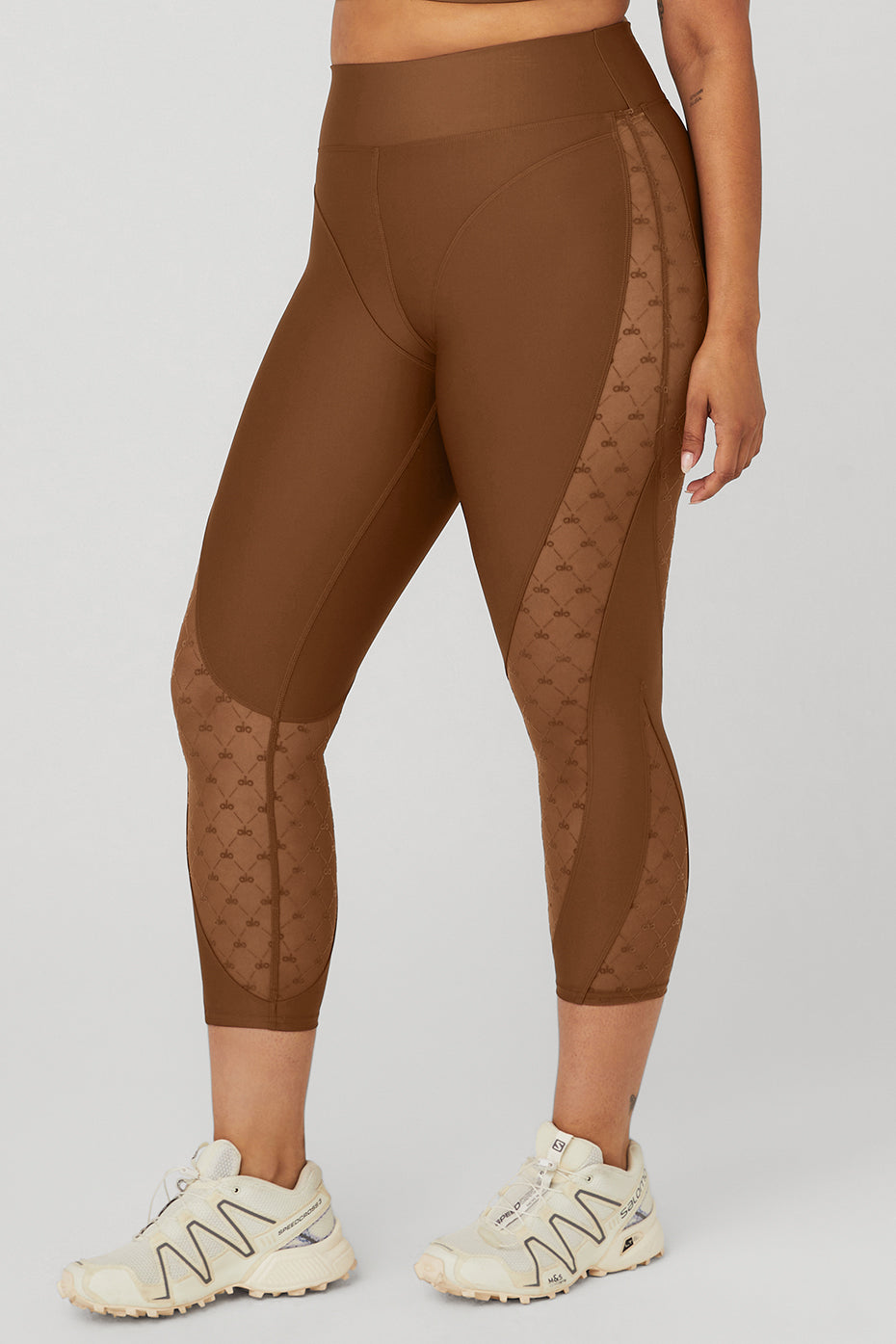 Airlift Mesh High-Waist Celeste Capri
