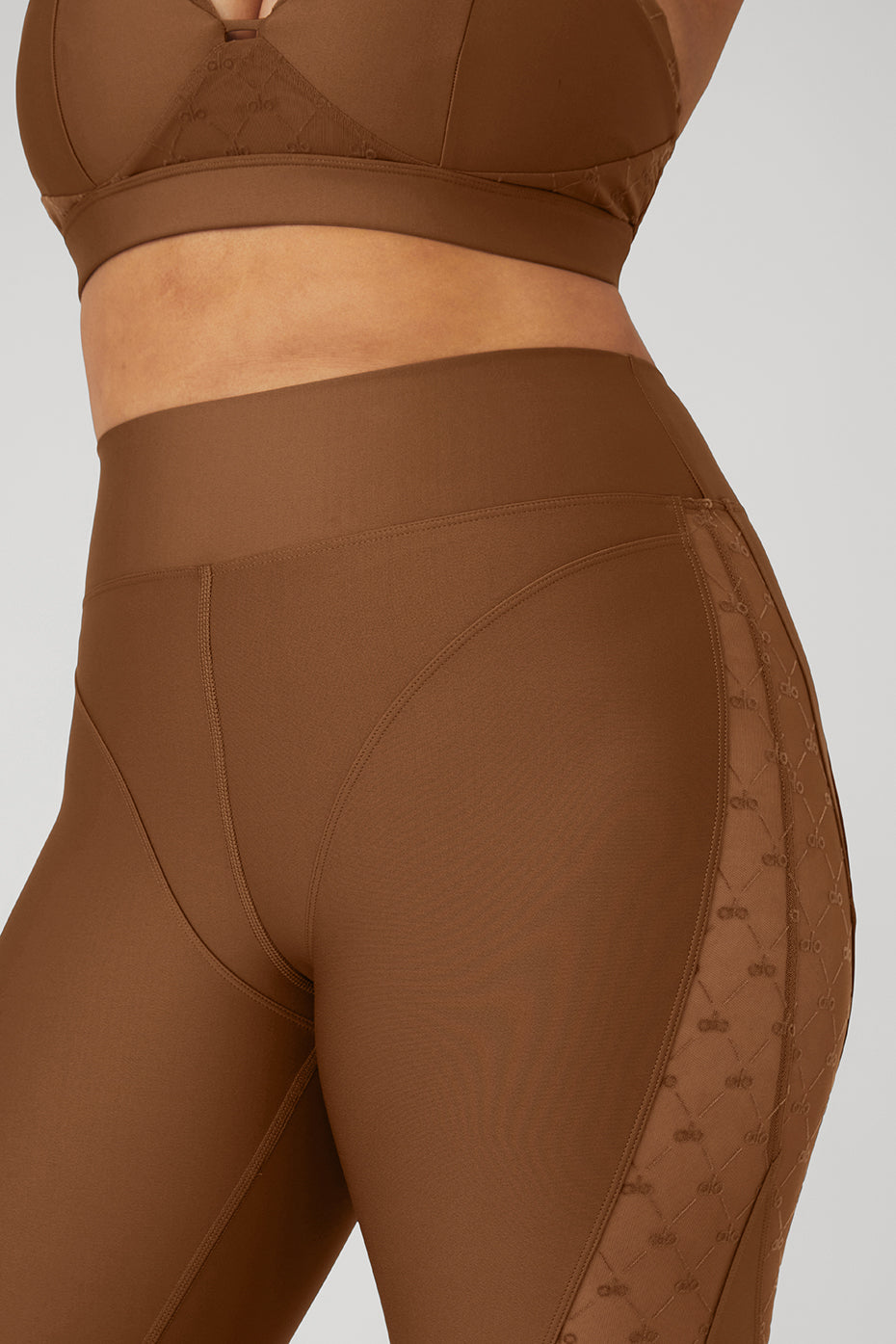 Airlift Mesh High-Waist Celeste Capri