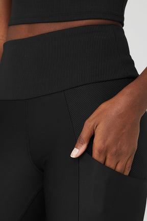 Ribbed Airlift High-Waist 7/8 Enchanted Legging