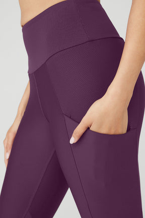 Ribbed Airlift High-Waist 7/8 Enchanted Legging