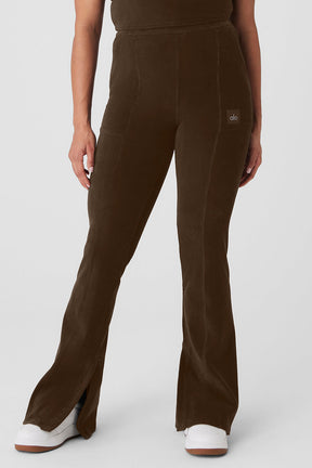 Micro Corduroy High-Waist Winter Break Flare Pant