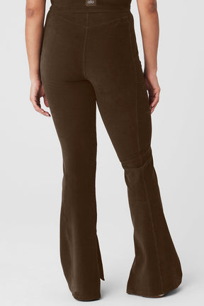 Micro Corduroy High-Waist Winter Break Flare Pant