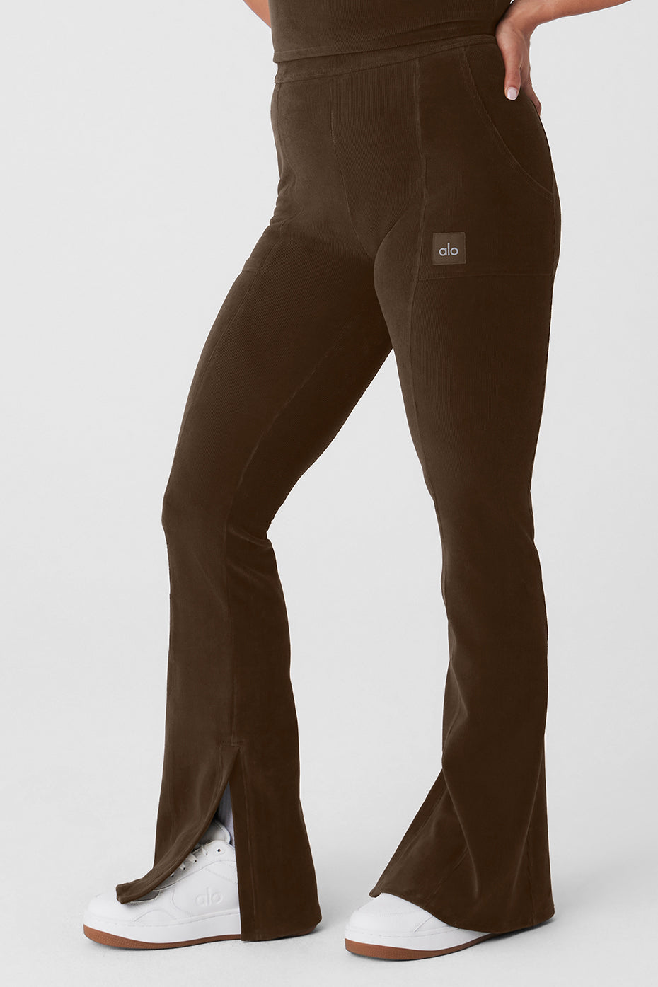 Micro Corduroy High-Waist Winter Break Flare Pant