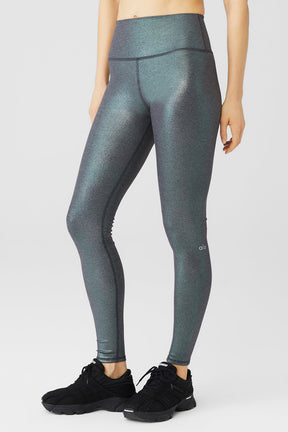 Alosoft Ribbed High-Waist Shimmer Legging