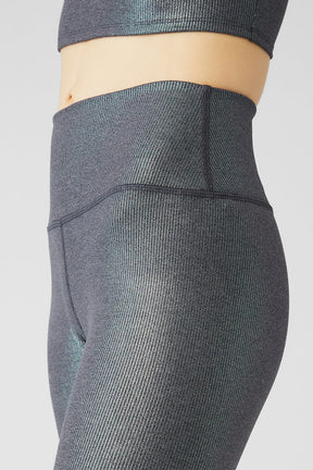 Alosoft Ribbed High-Waist Shimmer Legging