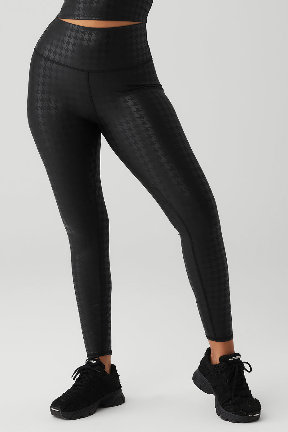 Airlift High-Waist Glimmer Houndstooth Legging