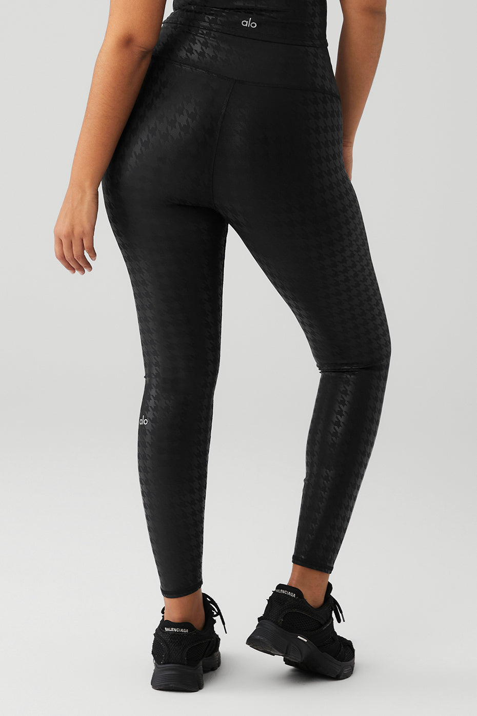 Airlift High-Waist Glimmer Houndstooth Legging