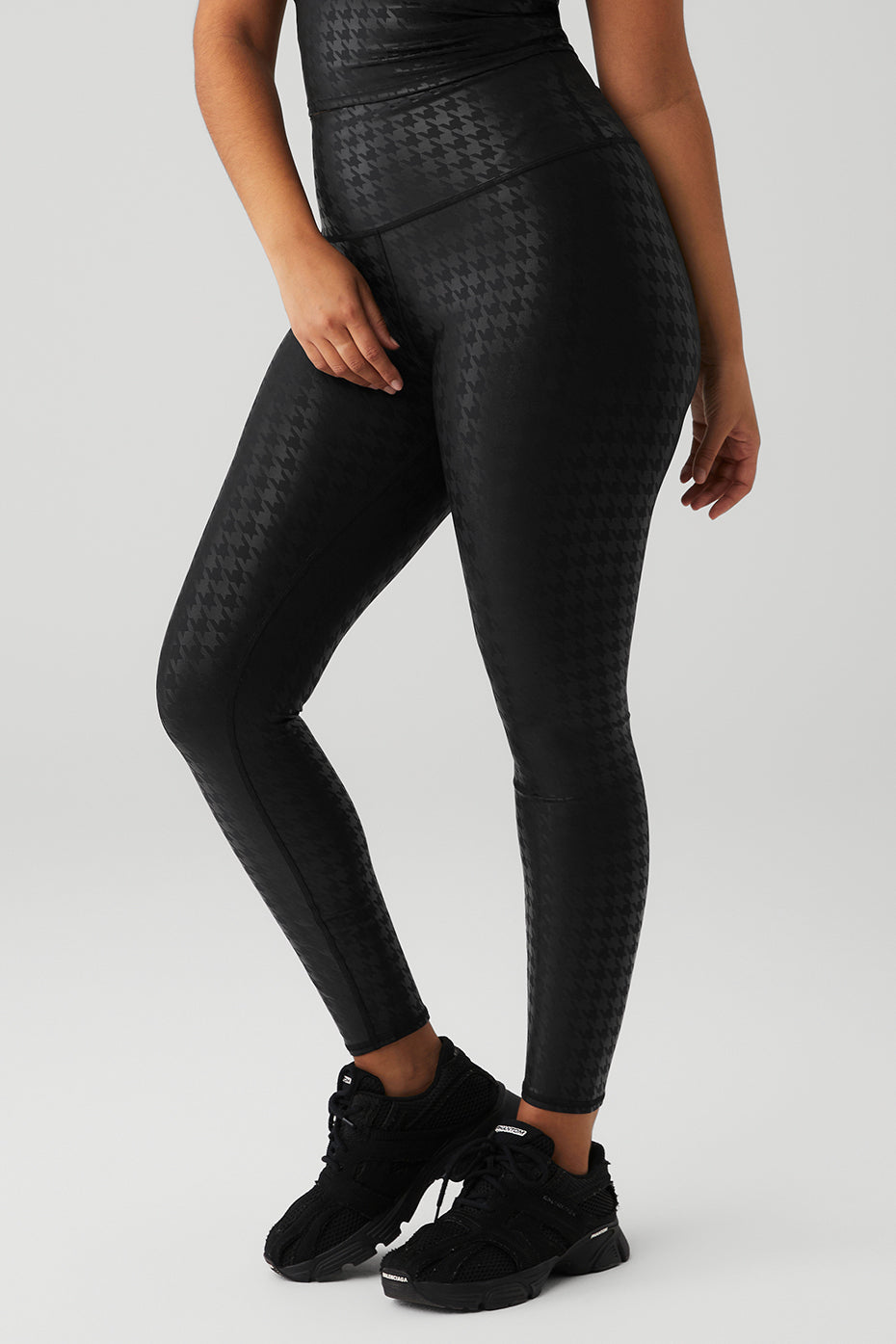 Airlift High-Waist Glimmer Houndstooth Legging