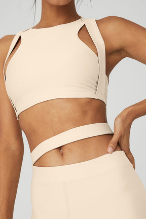 Airlift All Access Bra featuring cutout strap detail, designed for studio and street wear with sculpting fit.
