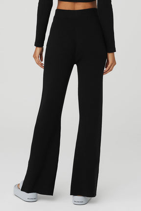Knit High-Waist Salana Wide Leg Pant
