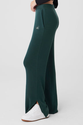 Knit High-Waist Salana Wide Leg Pant