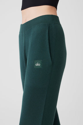 Knit High-Waist Salana Wide Leg Pant