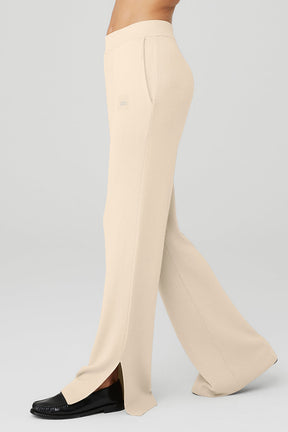 Knit High-Waist Salana Wide Leg Pant