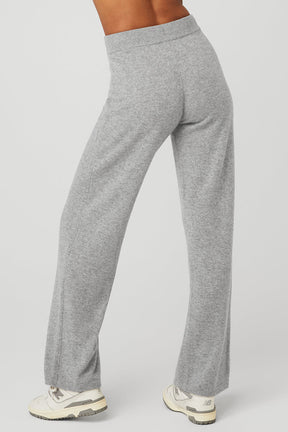 Cashmere High-Waist Jet Set Wide Leg Pant