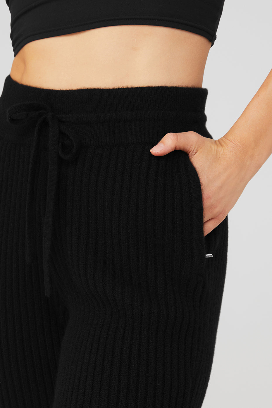 Cashmere Ribbed High-Waist Winter Dream Flare Pant