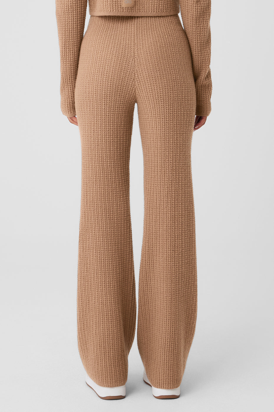 Cashmere High-Waist Plush Waffle Pant