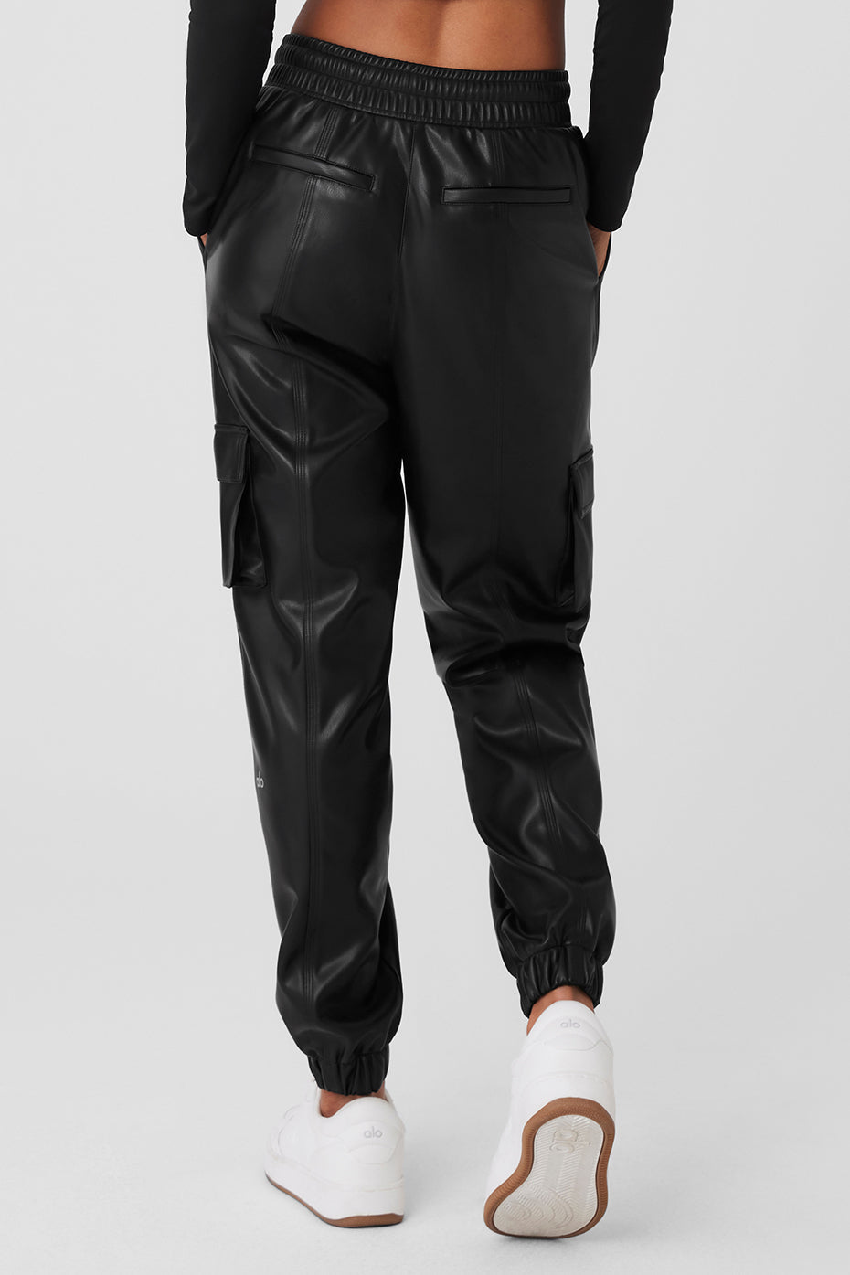 Faux Leather Power Hour Jogger