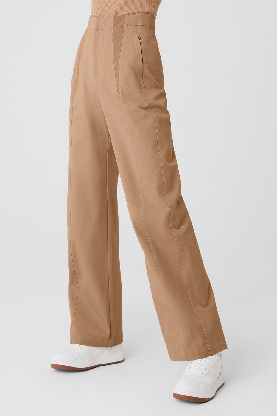 High-Waist On Point Moto Trouser