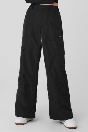 High-Waist Ski-Moto Puffer Pant