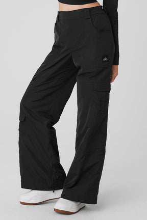 High-Waist Ski-Moto Puffer Pant