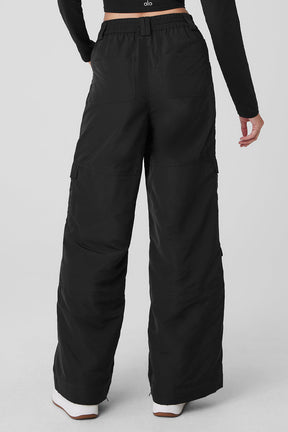 High-Waist Ski-Moto Puffer Pant