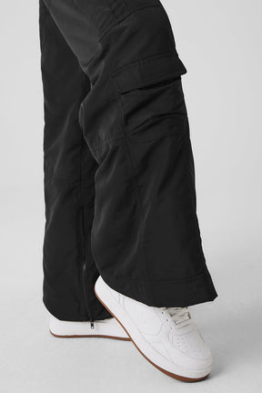 High-Waist Ski-Moto Puffer Pant