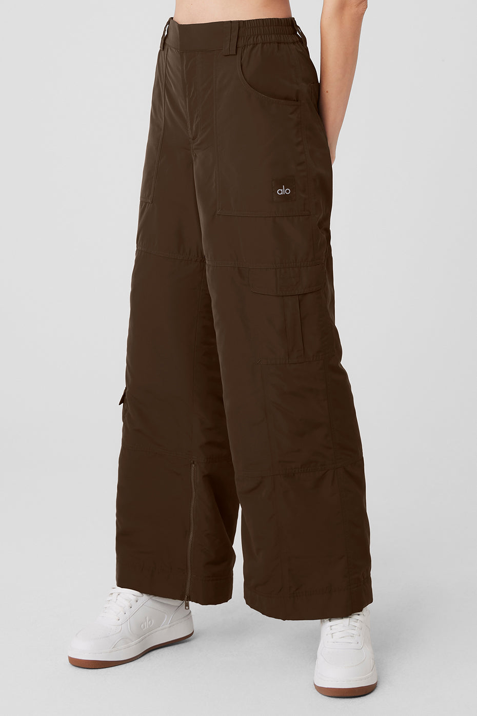 High-Waist Ski-Moto Puffer Pant