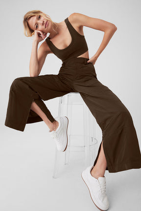 High-Waist Ski-Moto Puffer Pant