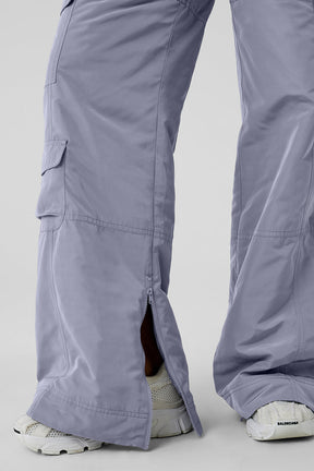 High-Waist Ski-Moto Puffer Pant