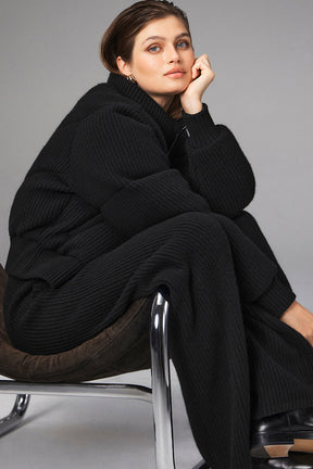 High-Waist Cashmere Ma Cherie Trouser