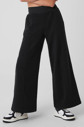 Polar Fleece High-Waist Snowdrift Wide Leg Pant