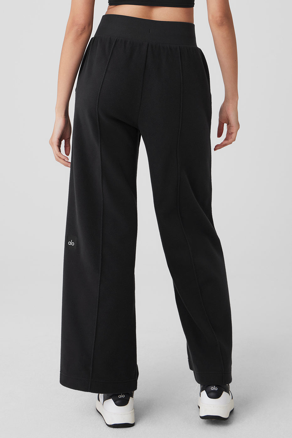 Polar Fleece High-Waist Snowdrift Wide Leg Pant
