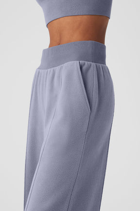 Polar Fleece High-Waist Snowdrift Wide Leg Pant