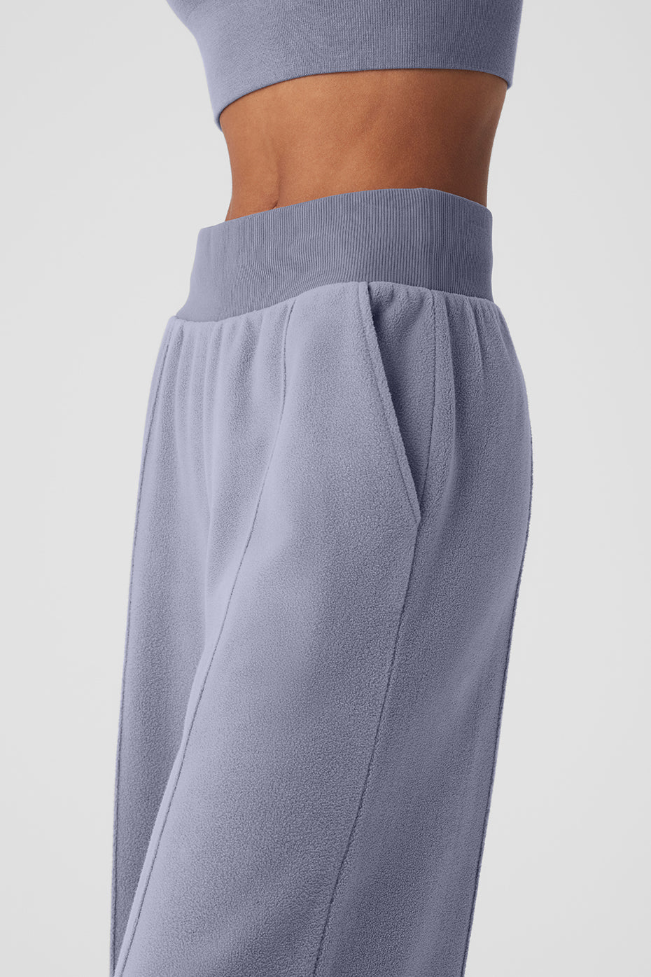 Polar Fleece High-Waist Snowdrift Wide Leg Pant