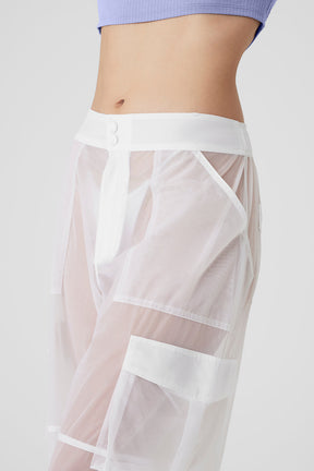 Sheer Effusion Cargo Wide Leg Trouser