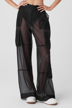 Sheer Effusion Cargo Wide Leg Trouser