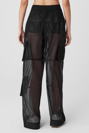 Sheer Effusion Cargo Wide Leg Trouser
