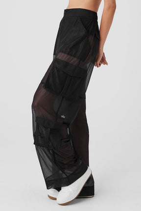 Sheer Effusion Cargo Wide Leg Trouser
