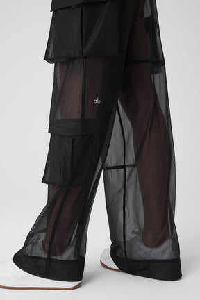 Sheer Effusion Cargo Wide Leg Trouser