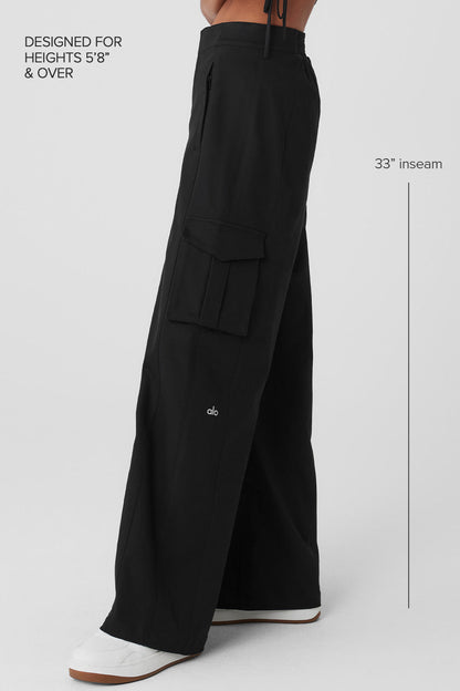 Show Off Cargo Wide Leg Trouser (Long)
