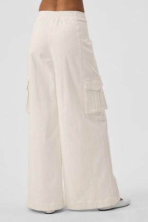 Show Off Cargo Wide Leg Trouser (Long)