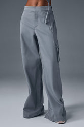 Show Off Cargo Wide Leg Trouser (Long)