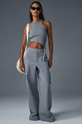 Show Off Cargo Wide Leg Trouser (Long)