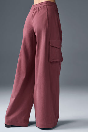 Show Off Cargo Wide Leg Trouser (Long)