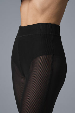 Striped Mesh Tropical Nights Flare Pant