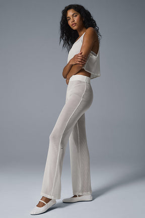 Striped Mesh Tropical Nights Flare Pant