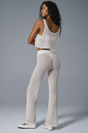 Striped Mesh Tropical Nights Flare Pant
